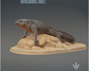 Hovasaurus boulei : The Ancient Reptile - UNPAINTED - Miniature Museum