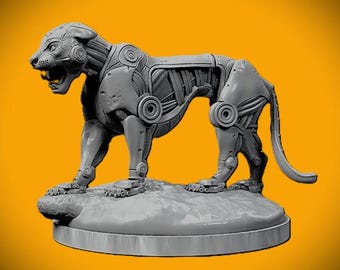 Tiger Mecha Robot - Mecha Zoo - Dino and Dog Miniatures