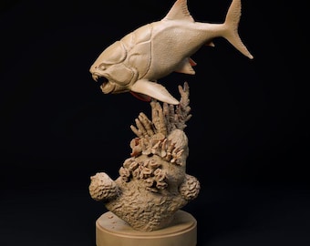 Dunkleosteus swimming - Dino and Dog Miniatures