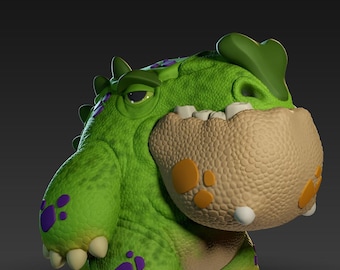 Moss - Jawsaurus - UNPAINTED 3D Resin Figure - Doreki Studio