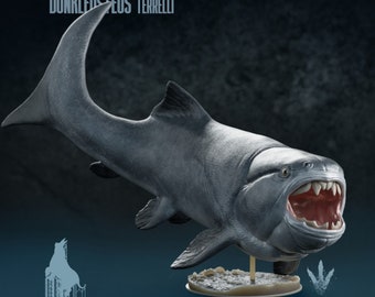Dunkleosteus terrelli - UNPAINTED 3D resin print/figure - Miniature Museum