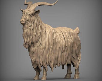 Dutch Landrace Goat - UNPAINTED 3D Figure - Alexander3dart