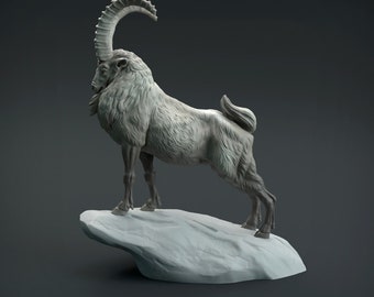 Siberian Ibex - UNPAINTED - Animal Den Miniatures