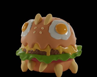 Burgii - UNPAINTED - Grumpii Art Toy