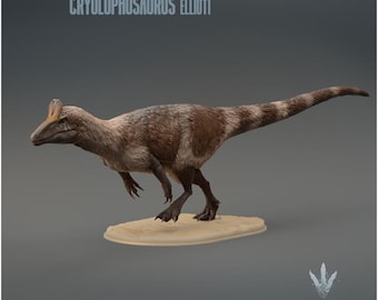 Cryolophosaurus ellioti : Run  - UNPAINTED - Miniature Museum
