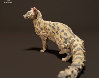 Common Genet - UNPAINTED  - Animal Den Miniatures
