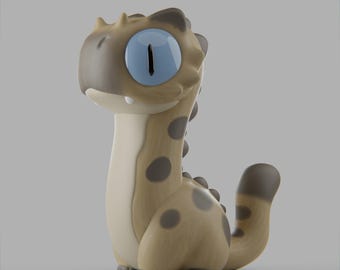 Meowchiosaur - UNPAINTED 3D Resin Figure - Grumpii Art Toy