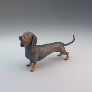 Dachshund - SIN PINTAR - Miniaturas de Dino y Perro