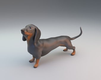 Dachshund - UNPAINTED - Dino and Dog Miniatures