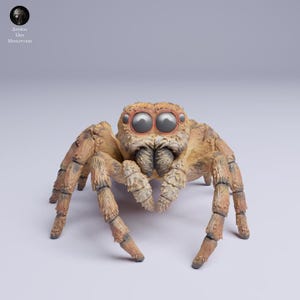 Jumping Spider - UNPAINTED Figurine - Animal Den Miniatures