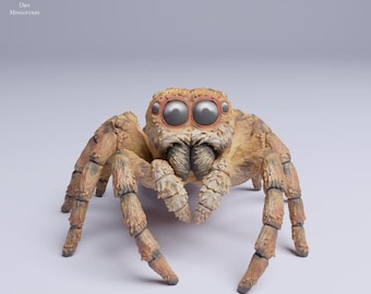 Jumping Spider - UNPAINTED Figurine - Animal Den Miniatures