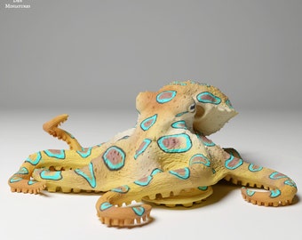 Greater Blue-Ringed Octopus - UNPAINTED - Animal Den Miniatures