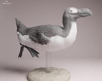 Great Auk Swim- UNPAINTED - Animal Den Miniatures