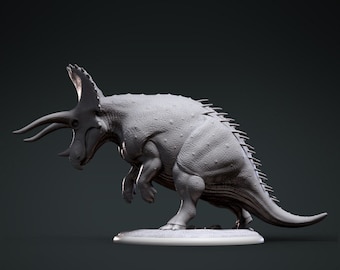 Triceratops Fight - Clynche Art