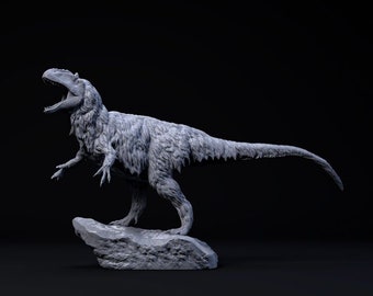 Yutyrannus Huali roar - UNPAINTED - Dino and Dog Miniatures