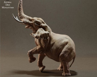 Elephant - Happy Dance -UNPAINTED - Animal Den Miniatures