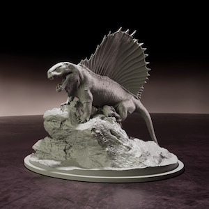 Dimetrodon - Miniaturas de dinosaurios y perros