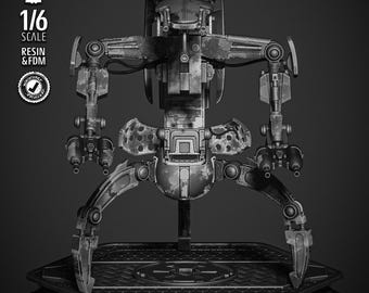 Droideka Sculpture - UNPAINTED FAN ART - Star Wars 3D Models
