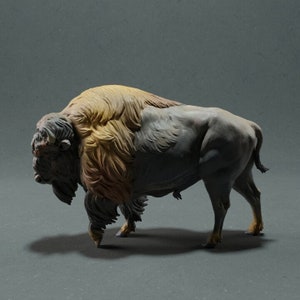 Bison - UNPAINTED 3D Resin Figure - Animal Den Miniatures