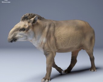 Brazilian tapir walking - UNPAINTED - Animal Den Miniatures