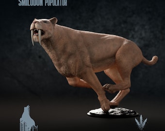 Smilodon populator - UNPAINTED - Miniature Museum