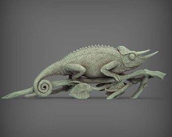 Chameleon Jackson - UNPAINTED 3D Resin Figure - Alexander3dart