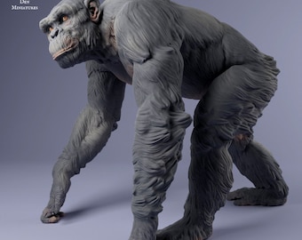 Common Chimpanzee - UNPAINTED - Animal Den Miniatures
