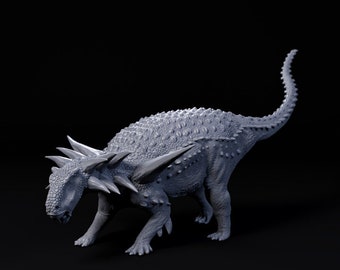 Sauropelta defensive - UNPAINTED - Dino and Dog Miniatures