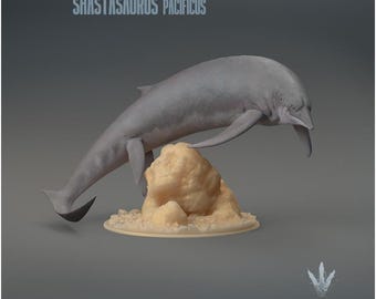 Shastasaurus pacificus : Swimming - UNPAINTED - Miniature Museum