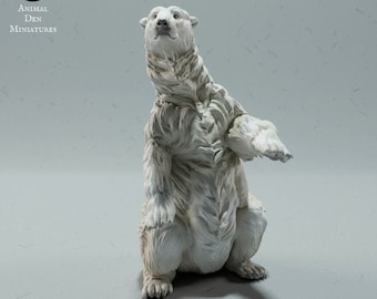 Polar Bear - UNPAINTED - Animal Den Miniatures