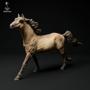 Konik Horse Run - UNPAINTED 3D Resin Figure - Animal Den Miniatures
