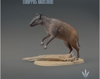 Eohippus angustidens Jumping  - UNPAINTED 3D Figurine - Miniature Museum