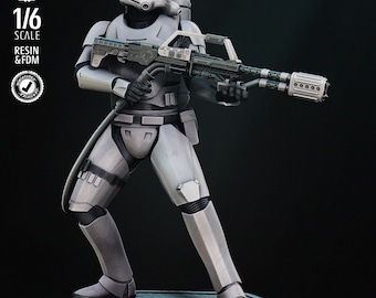 Flame Trooper Sculpture - UNPAINTED FAN ART - Star Wars 3D Models