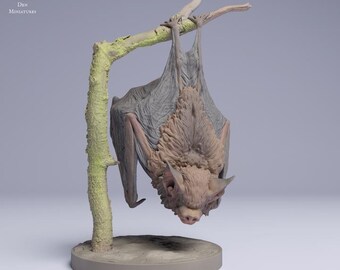Kitti's Hog-Nosed (Bumblebee) Bat - UNPAINTED Figurine -Animal Den Miniatures