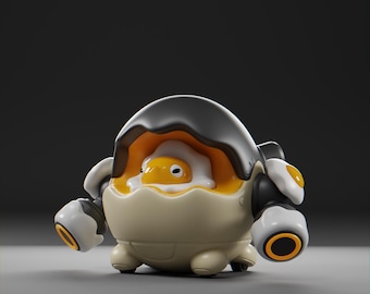 Yolkii - UNPAINTED - Grumpii Art Toy