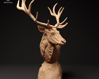 Red Deer Bust - Animal Den Miniatures