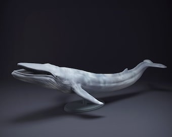 Blue Whale-Mouth Open - UNPAINTED - Animal Den Miniatures