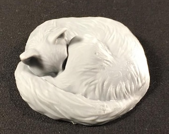 Sleeping cat - UNPAINTED - Animals & Creatures Minis