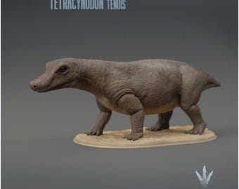 Tetracynodon tenuis : The Miniature Synapsid - UNPAINTED 3D Resin Figure - Miniature Museum