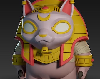 Bastet Masked Ancients - Egyptians - UNPAINTED 3D Resin Figure - Doreki Studio