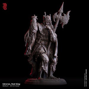 Edravan, Mad King - UNPAINTED Figure - Flesh of Gods