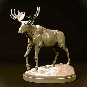 Moose Mecha Robot - Mecha Zoo - Dino and Dog Miniatures