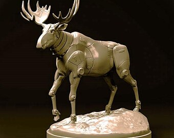Moose Mecha Robot - Mecha Zoo - Dino and Dog Miniatures