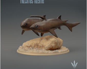 Falcatus falcatus : Couple - UNPAINTED 3D Resin Figure - Miniature Museum