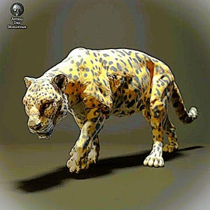 Jaguar - UNPAINTED 3D Resin Figure - Animal Den Miniatures