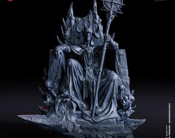 Asmodeus on Throne - Flesh of Gods - Dungeons & Terrors