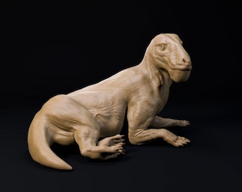 Inostrancevia Latifrons resting- Dino and Dog Miniatures