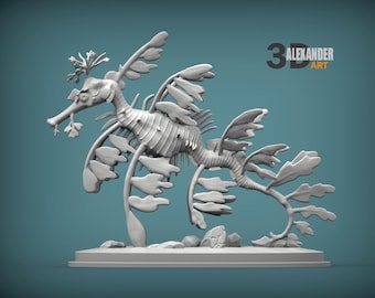 Leafy Sea Horse - UNPAINTED - Alexander3dart