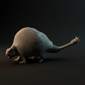 Doedicurus - Miniaturas de dinosaurios y perros