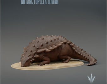 Antarctopelta oliveroi : Resting  - UNPAINTED - Miniature Museum